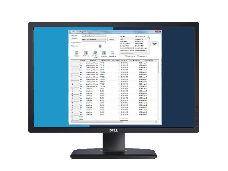 Autoscribe Bulk Sample Registration