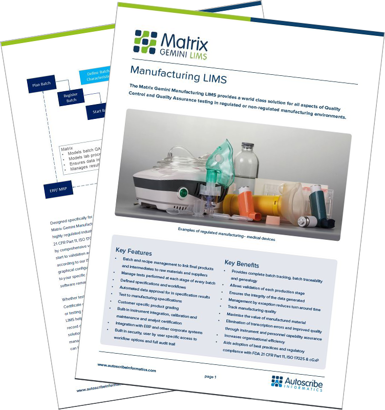 Manufacturing Cover