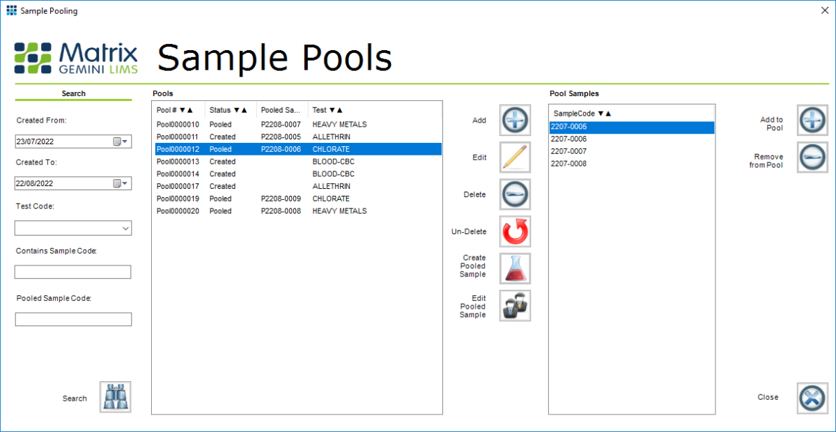 Pooled Sample Testing in LIMS | Autoscribe Informatics