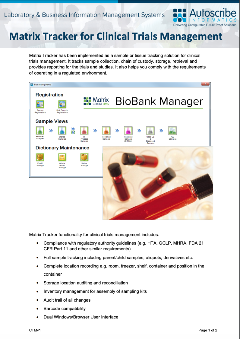 Clinical Trials brochure cover