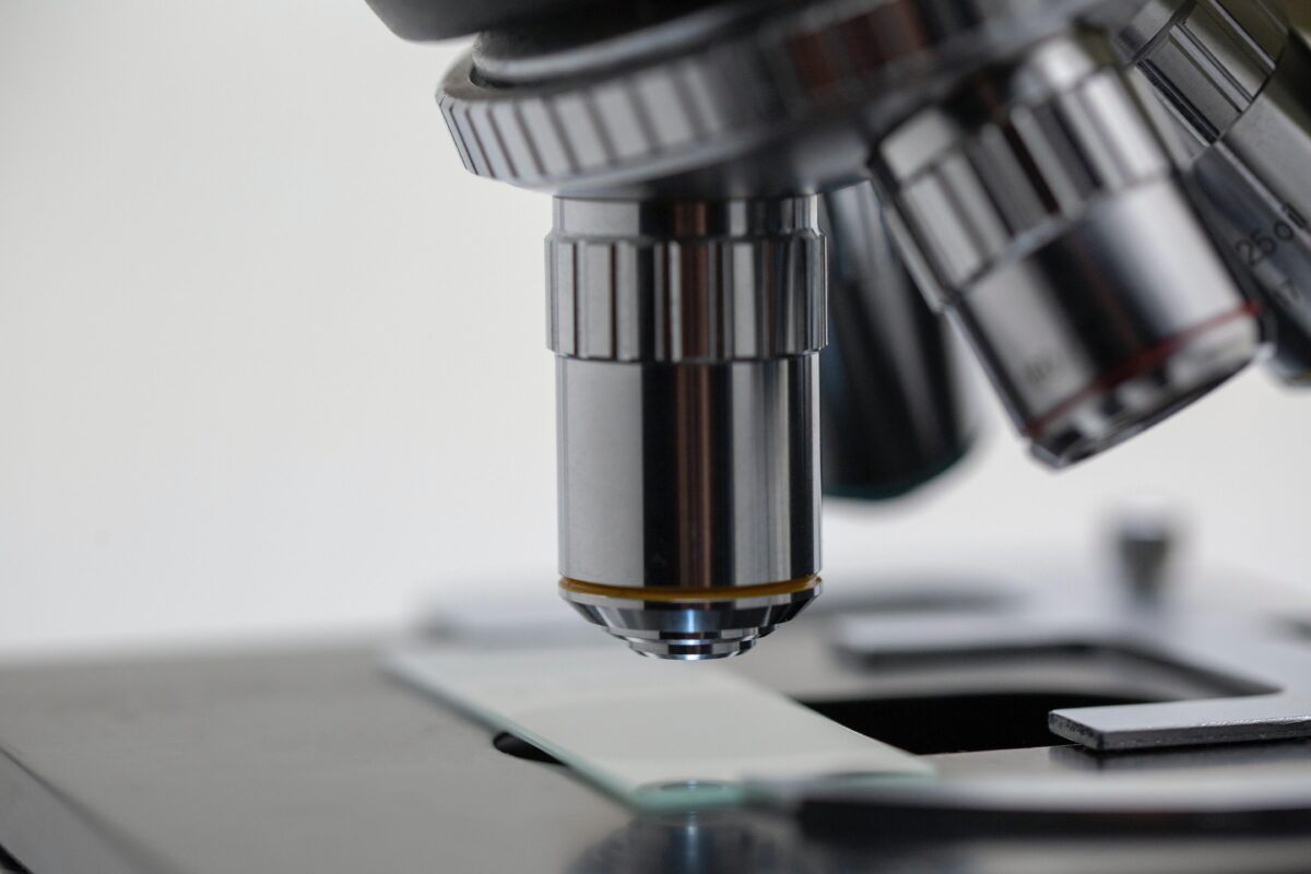 Close up graphic of a microscope