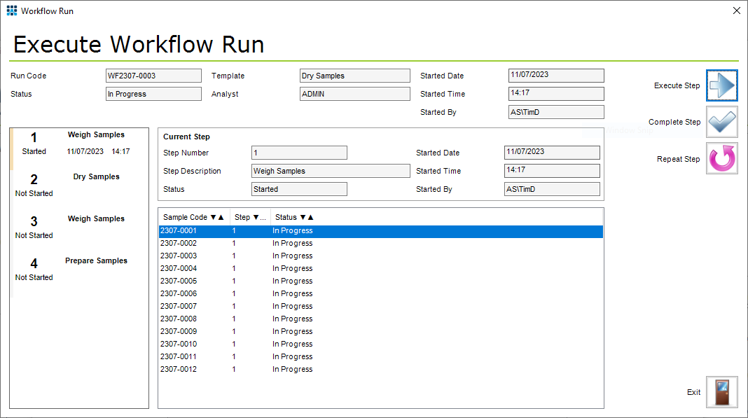 LES Workflow Steps