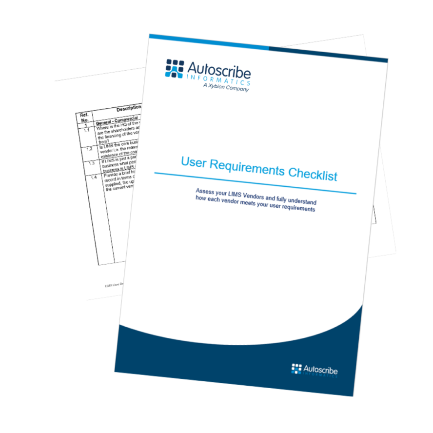 Picture of cover of the User Requirements Checklist