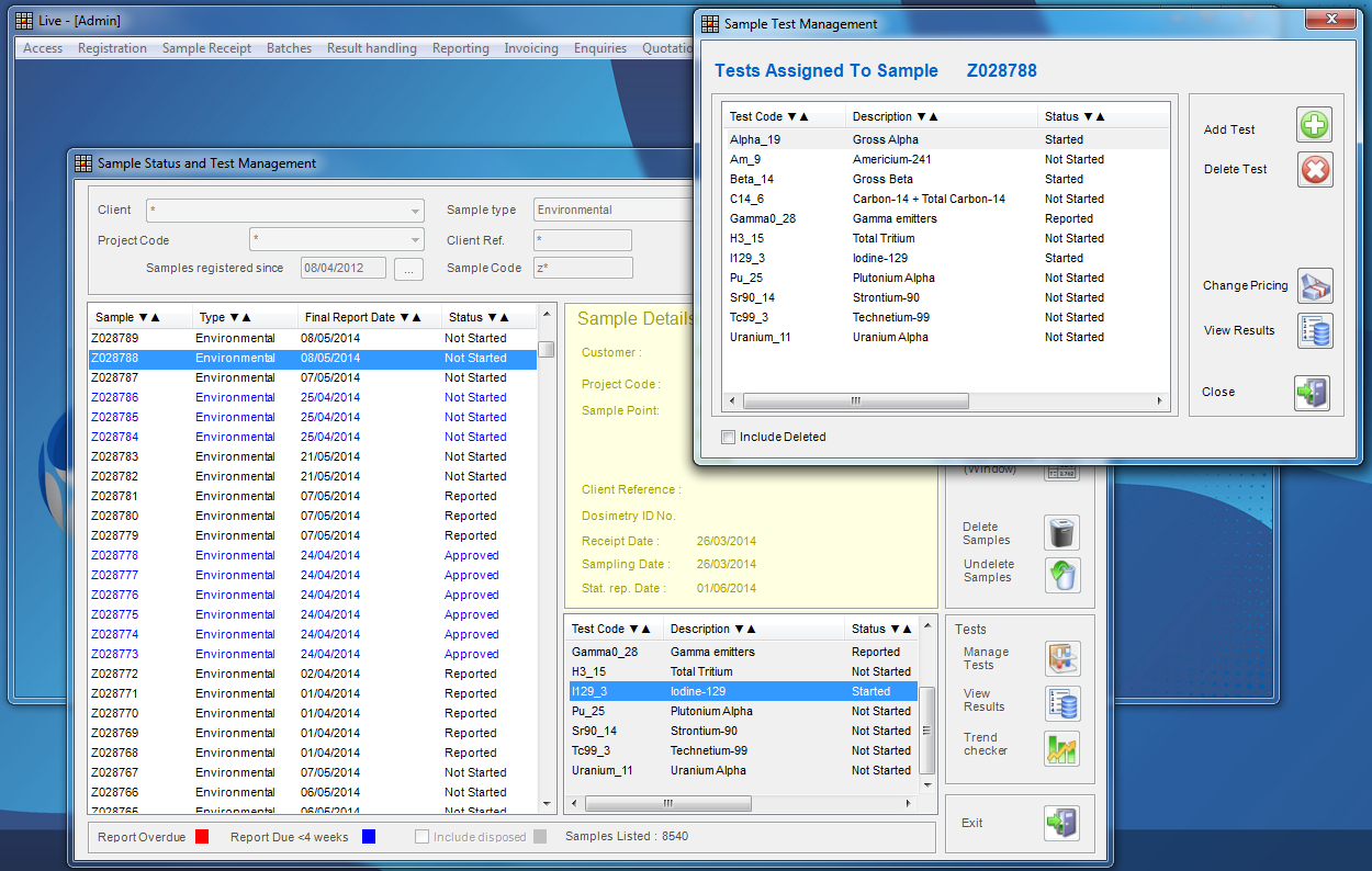 The Matrix Gemini Nuclear LIMS Monitoring Solution